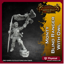 Monty - Blind Ranger with Owl (32mm scale)