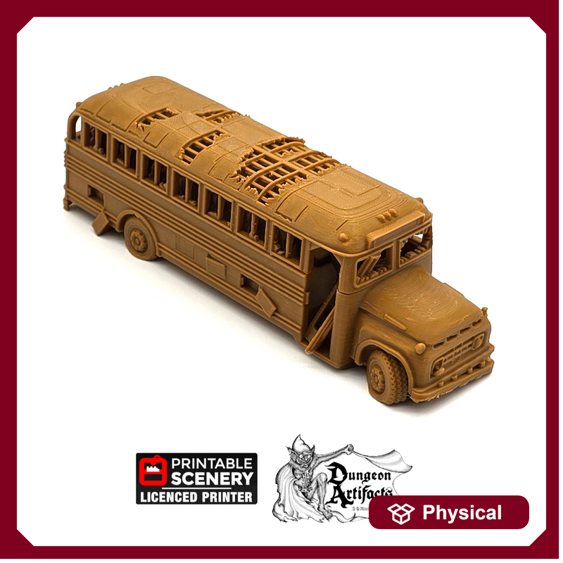 Abandoned School Bus - Brave New Worlds - Printable Scenery