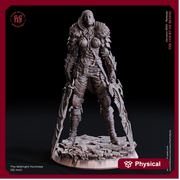 Female Fighter, Ranger, Blood Hunter | 28mm, 32mm,75mm Scales | 100mmTall | Player Character Mini-D&D 5e Pathfinder Figurine | Flesh of Gods - Only-Games