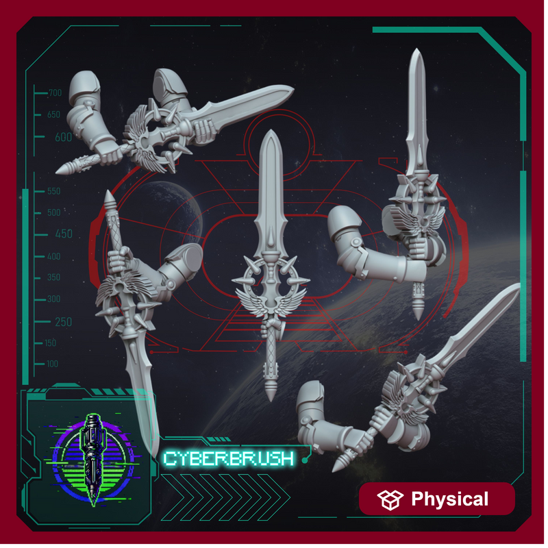 Crimson Angels Dual hands Sword