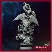 Undead Demi Lich, Flameskull Monster Mini | 28mm,32mm,54mm,75mm,100mm Scales | Dungeons & Dragons Pathfinder | DnD 5e gift idea, RPG figure - Only-Games