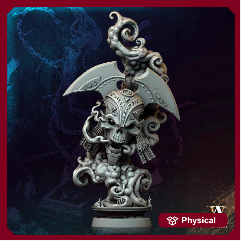 Undead Demi Lich, Flameskull Monster Mini | 28mm,32mm,54mm,75mm,100mm Scales | Dungeons & Dragons Pathfinder | DnD 5e gift idea, RPG figure - Only-Games