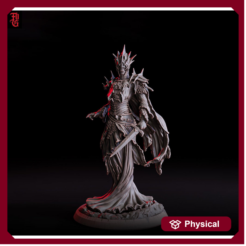 Wraith Undead, Demon Fiend, Resin Miniature | 28mm, 32mm,54mm, 75mm,100mm Scale  | Dungeons and Dragons D&D 5e Pathfinder | Flesh of Gods - Only-Games