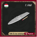 1/144 PAM-21 river minelayer boat