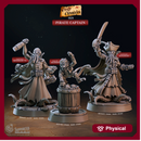 Pirate Captains - Pirate Chronicles - CastNPlay - Terrain Wargaming D&D DnD 28mm 32mm 40mm 54mm