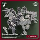 Heavy Weapons Team. Sunscorch Regiment. Imperial Guard. Compatibility class A.