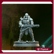 Grimdark Sci-Fi Soldier Hell Platoon Miniature, OPR Proxy, 3D Printed Tabletop Wargaming Mini - Only-Games