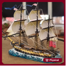 1/700 & 1/1200 British Razee Frigate HMS Majestic  (58 guns), 1813-16,