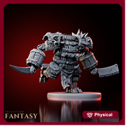 Barrel Construct w/ Sword & Axe - Only-Games