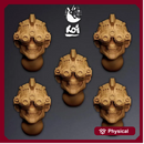 Techno Priests Type 2 - Miniature Heads