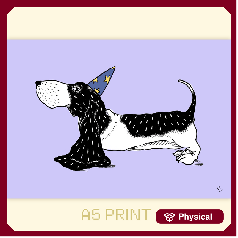 Dog Wizard - A5 Print