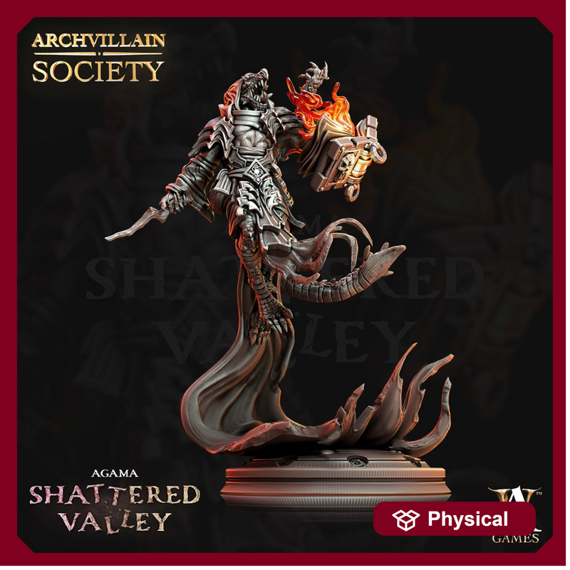 Dragonborn Wizard Sorcerer | PC or NPC model  | 28mm, 32mm, 75mm Scale Resin Miniature | Dungeons & Dragons | Pathfinder | Archvillain Games - Only-Games