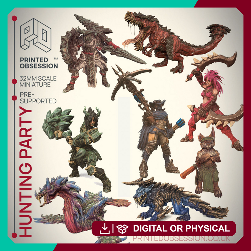 Hunting Party  - PRESUPPORTED - 32mm scale