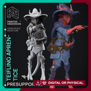 Nendra - Teifling Wizard Aprentice - PRESUPPORTED - 32 mm scale