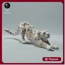Snow Leopard Stretching