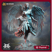 Female Elf Angel Celestial Paladin of Vengeance | 28mm,32mm,54mm,75mm,100m Scales | Dungeons and Dragons 5e/Pathfinder | DM Stash - Only-Games