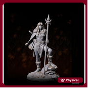 Human Female Cleric, Druid PC NPC Miniature | 28mm,32mm,54mm,75mm,100mm Scales | Dungeons and Dragons | Pathfinder | Battle Wizard - Only-Games