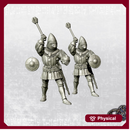 Man at arm with mace on foot - Late 14th - 28mm historic scale
