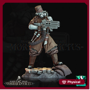 Sci-Fi Miniature Light Infantry Army Veteran | 28mm,32mm, 54mm, 75mm,100mm Scales | Resin Mini | Morior Shocktrooper TPG | Archvillain Games - Only-Games