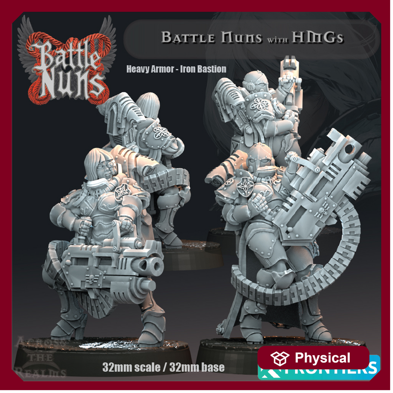 Battle Nuns with HMGs - Heavy Armor
