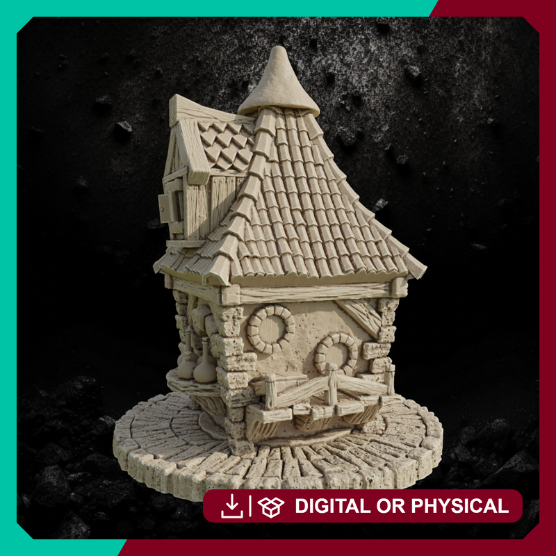 Potions Shop - Fantasy Village Terrain STL, DnD & Wargaming Scenery