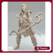 Pinup Female Human Fighter Ranger Archer PC NPC | 50mm & 100mm | Dungeons and Dragons | Pathfinder | 3dArtGuy - Only-Games