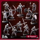 Medieval Knights Warband | Bestiarum | Wargaming DnD Miniatures