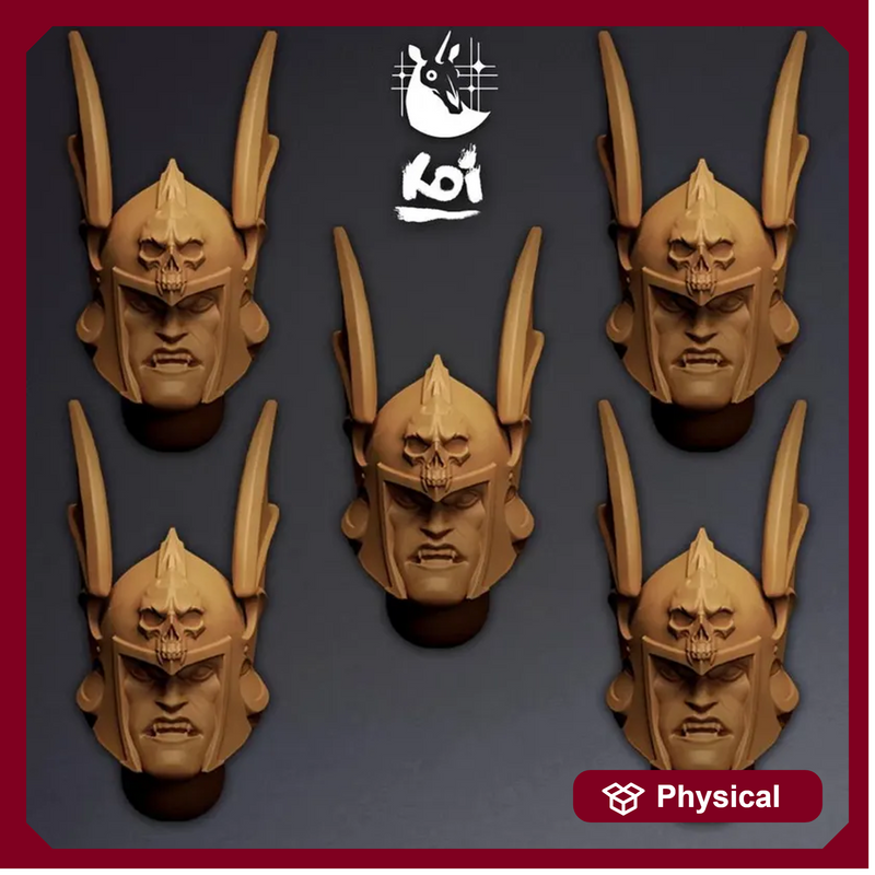 Ebonthorn Drakhuls Type 5 - Miniature Heads