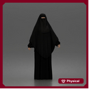 Modest Woman Full Coverage Niqab Abaya Khimar Islamic Clothing Outfit