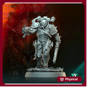 Sci-Fi Miniature Chaos Space Knight, Orbita Hellscape Legions Marauder | 28mm,32mm, 54mm, 75mm,100mm Scales | Resin Mini | Archvillain Games - Only-Games