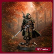 Human Ranger Miniature STL | Sword Fighter | Digital Download - Only-Games
