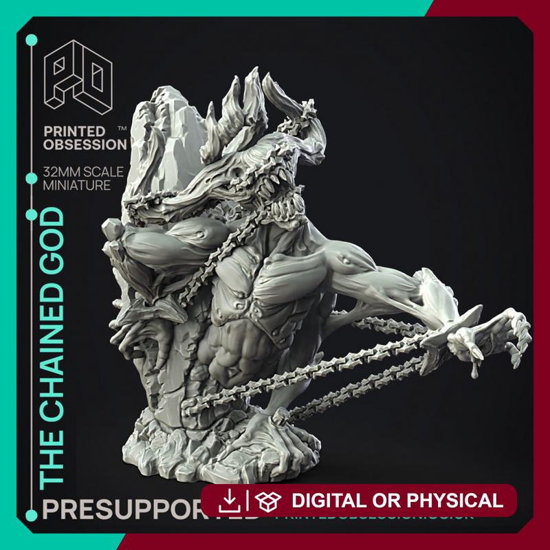 The Chained God - Boss Monster - 150 mm -  PRESUPPORTED - 32mm Scale