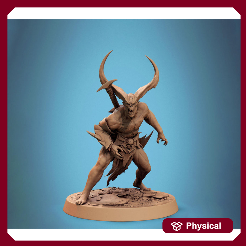Chaos Fiend Demon, Daemon, Devils, Eldritch Horror, DnD Unpainted Miniature| 28mm proxy size,32mm ,54mm,75mm,100mm Scales Dungeons & Dragons - Only-Games
