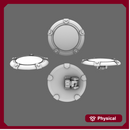 Space Knights Domed Shield Type B LEFT X 5