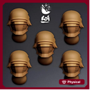 Crusaders Type 3 - Miniature Heads