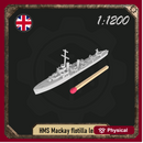 1/1200 HMS Mackay flotilla leader