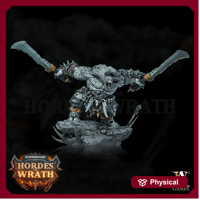 Raging Ogre,  Resin Miniature | 28mm,32mm Scales (40mm, 50mm, 60mm, 75mm BASE Sizes) |  D&D 5e Against Giants | Dungeons and Dragons | - Only-Games