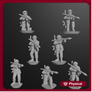 10 & 15mm West German Infantry with Panzerfaust 44s (7 models)
