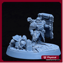Forgeheart Medicus – SCENIC base (space dwarf combat medic with shield)