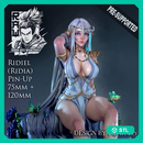 Ridia Pin Up -  75mm plus 120mm (Presuported) - STL only