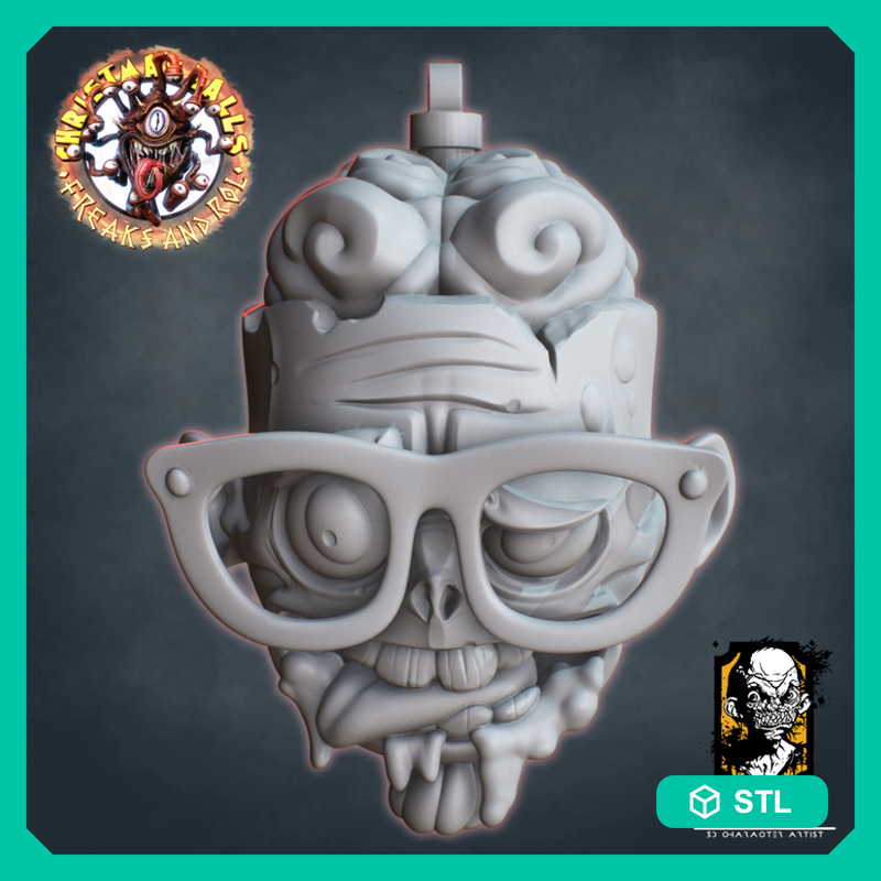 Zombienerd Christmas Balls Freak&Rol