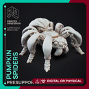 Pumpkin Spiders - Ambush Hord - PRESUPPORTED - Halloween - 32mm scale