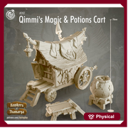 Potions Seller's Cart w/ NPC Dealer mini  | 28mm, 32mm| Dungeons and Dragons 5e Miniatures | Pathfinder | Figurine | DnD | - Only-Games