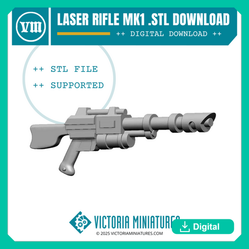Laser Rifle MK1 .STL - Only-Games