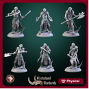 Barbarian warlords set 6 miniatures 32mm
