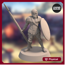 Realm of Eros Soldier with Spear - Pose 2 - 3D Printable Miniatures