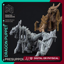 Dragon Puppet - Puppet Monster - PRESUPPORTED - 32mm scale