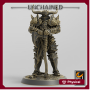 Fighter Great Axe, Light Soldier, Oathbreaker Paladin,  Unpainted Miniature | 28mm, 32mm,75mm Scales | Dungeons and Dragons | Pathfinder | - Only-Games
