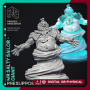 Salty Sailor Taffy - Giant Boss -  PRESUPPORTED - Illustrated and Stats - 32mm scale