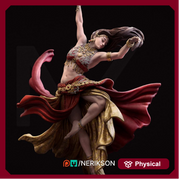 Female Bard College of Dance UNPAIINTED Miniature | 6 Sizes/Scales Exclusive | Dungeons & Dragons 5E | NERIKSON - Only-Games